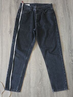 Zara MEN Straight-Leg Black Denim Jeans